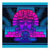 Synthwave Pharaoh Fotodruck (Vorne)