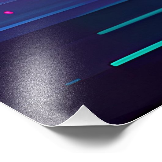 Synthwave Pharaoh Fotodruck (Ecke)