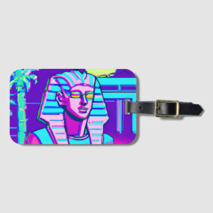 Synthwave Pharaoh Gepäckanhänger