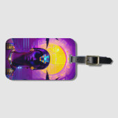 Synthwave Pharaoh Gepäckanhänger (Vorderseite (Horizontal))