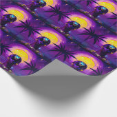 Synthwave Pharaoh Geschenkpapier (Ecke)