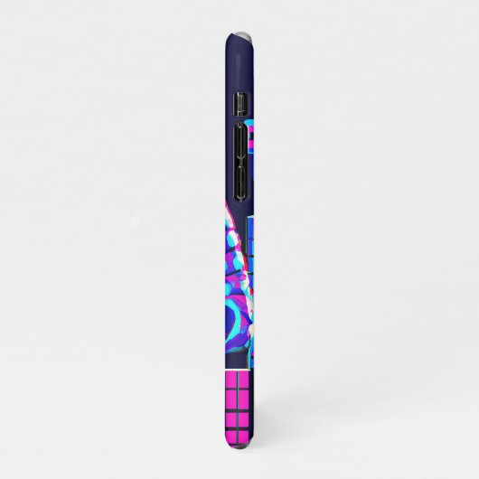 Synthwave Pharaoh iPhone Hülle (Linke Seite)