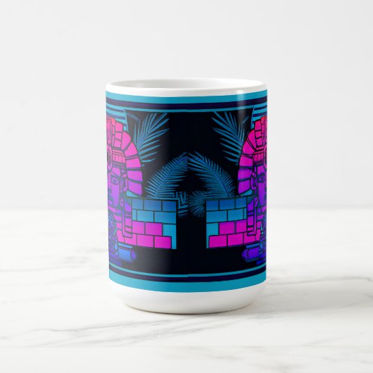 Synthwave Pharaoh Kaffeetasse (Mittel)
