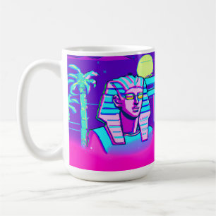 Synthwave Pharaoh Kaffeetasse