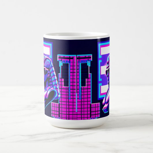 Synthwave Pharaoh Kaffeetasse (Mittel)
