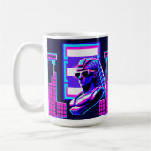Synthwave Pharaoh Kaffeetasse (Links)