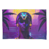Synthwave Pharaoh Kissenbezug (Vorderseite)