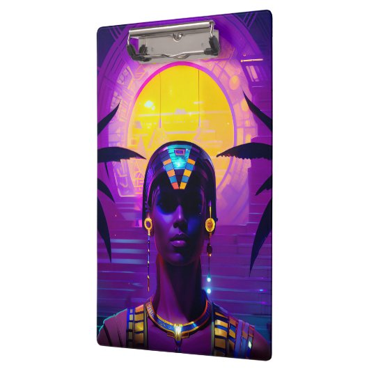 Synthwave Pharaoh Klemmbrett (Links)
