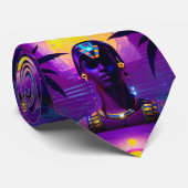 Synthwave Pharaoh Krawatte (Gerollt)