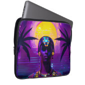 Synthwave Pharaoh Laptopschutzhülle (Vorne Rechts)