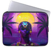 Synthwave Pharaoh Laptopschutzhülle (Vorderseite)