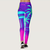 Synthwave Pharaoh Leggings (Rückseite)