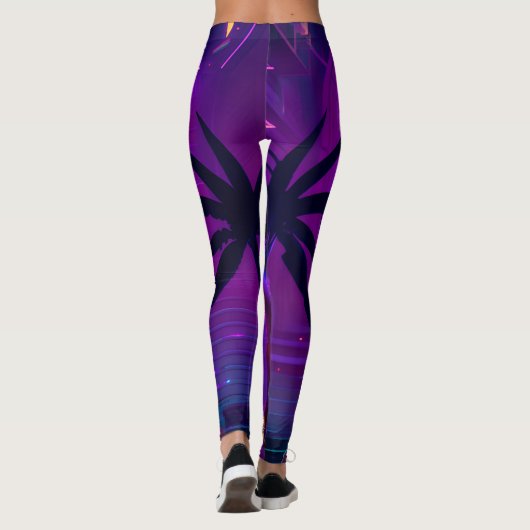 Synthwave Pharaoh Leggings (Rückseite)
