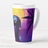 Synthwave Pharaoh Milchtasse (Rechte Ecke)