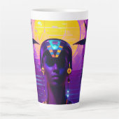 Synthwave Pharaoh Milchtasse (Vorderseite)