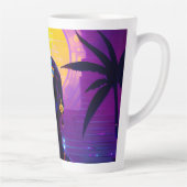 Synthwave Pharaoh Milchtasse (Rechts)