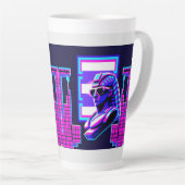 Synthwave Pharaoh Milchtasse (Rechte Ecke)