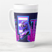 Synthwave Pharaoh Milchtasse (Linke Ecke)