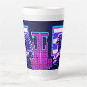 Synthwave Pharaoh Milchtasse (Vorderseite)