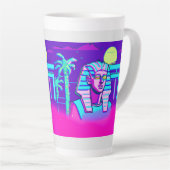 Synthwave Pharaoh Milchtasse (Rechte Ecke)