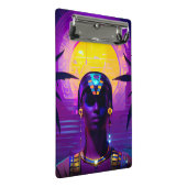 Synthwave Pharaoh Mini Klemmbrett (Schrägansicht)