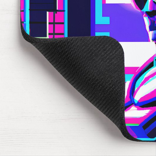 Synthwave Pharaoh Mousepad (Ecke)