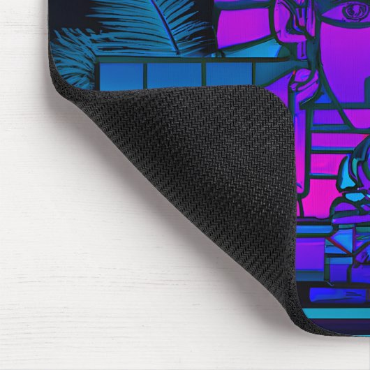 Synthwave Pharaoh Mousepad (Ecke)