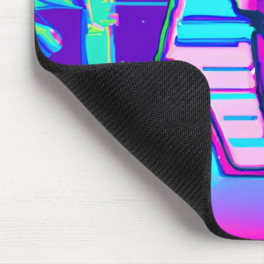 Synthwave Pharaoh Mousepad (Ecke)