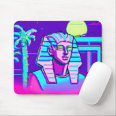 Synthwave Pharaoh Mousepad (Mit Mouse)