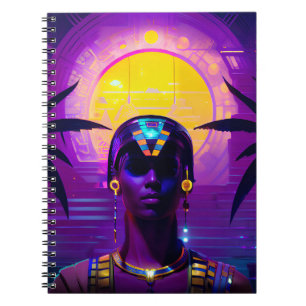 Synthwave Pharaoh Notizblock