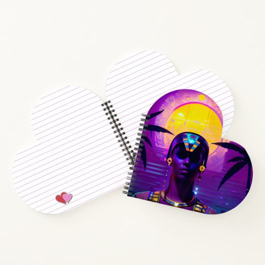 Synthwave Pharaoh Notizblock (Innenseite)