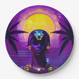 Synthwave Pharaoh Pappteller