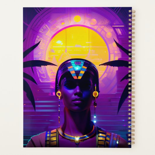 Synthwave Pharaoh Planer (Rückseite)