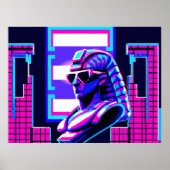 Synthwave Pharaoh Poster (Vorne)