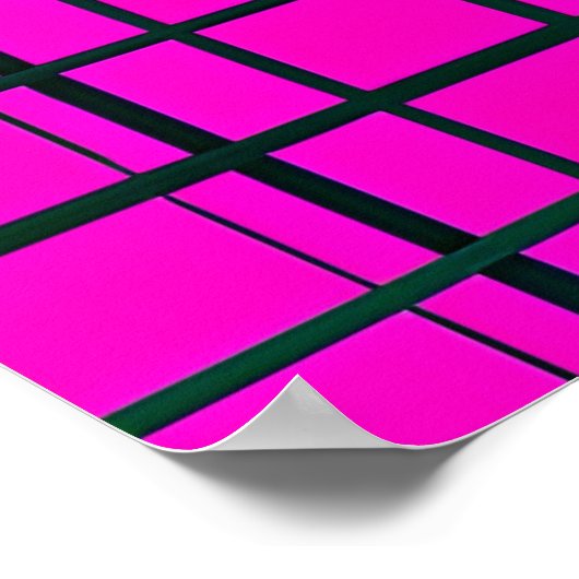 Synthwave Pharaoh Poster (Ecke)