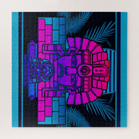 Synthwave Pharaoh Puzzle (Horizontal)