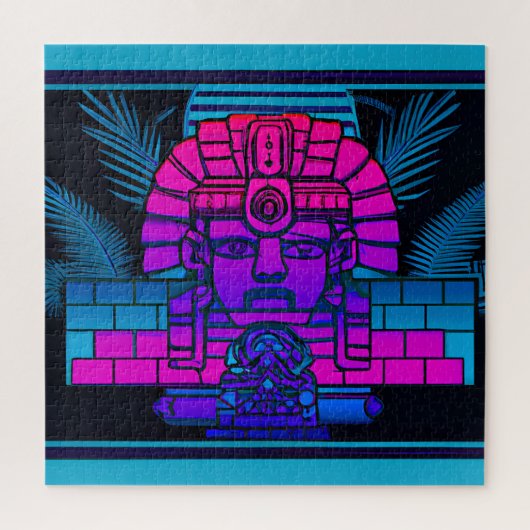 Synthwave Pharaoh Puzzle (Vertikal)