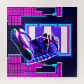 Synthwave Pharaoh Puzzle (Horizontal)