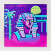 Synthwave Pharaoh Puzzle (Vertikal)