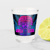Synthwave Pharaoh Schnapsglas (Vorderseite)