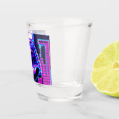Synthwave Pharaoh Schnapsglas (Rechts)