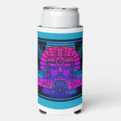 Synthwave Pharaoh Selters Dosenkühler (Seltzer Rückseite)