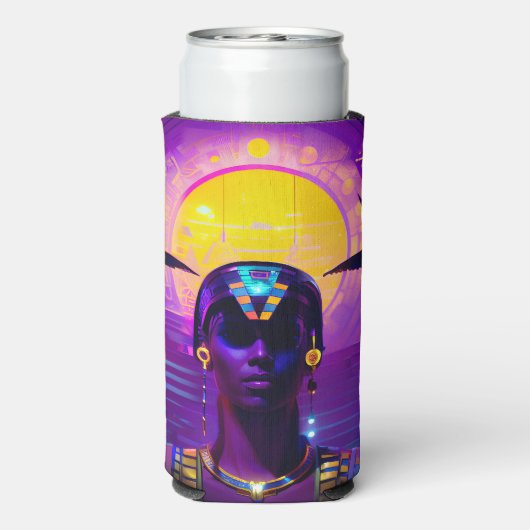 Synthwave Pharaoh Selters Dosenkühler (Seltzer Rückseite)