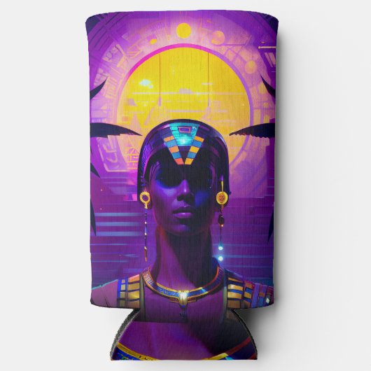 Synthwave Pharaoh Selters Dosenkühler (Vorderseite)