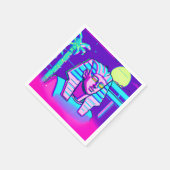 Synthwave Pharaoh Serviette (Ecke)