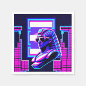 Synthwave Pharaoh Serviette (Vorderseite)