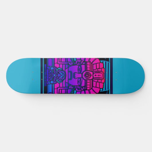 Synthwave Pharaoh Skateboard (Horizontal)