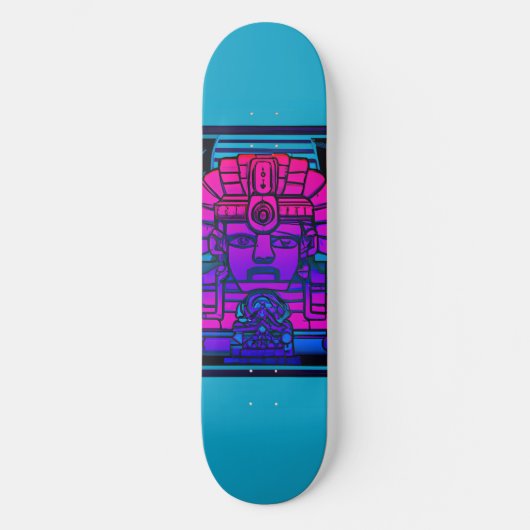 Synthwave Pharaoh Skateboard (Vorderseite)