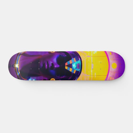 Synthwave Pharaoh Skateboard (Horizontal)