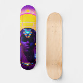 Synthwave Pharaoh Skateboard (Vorderseite)